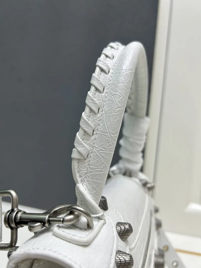 Balenciaga White Top Handle Bag 9026 - Image 7