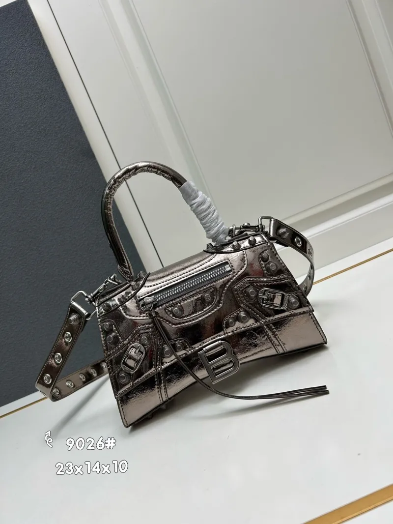 Balenciaga Metallic Top Handle Shoulder Bag 9026