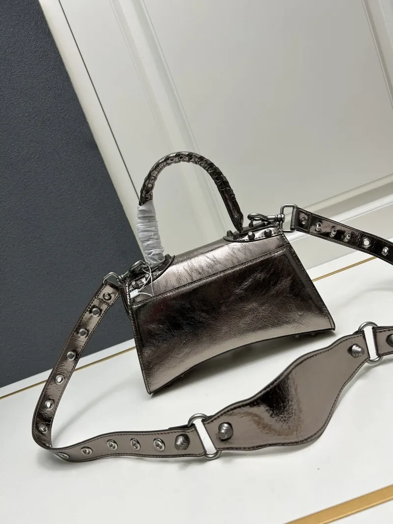 Balenciaga Metallic Top Handle Shoulder Bag 9026 - Image 3