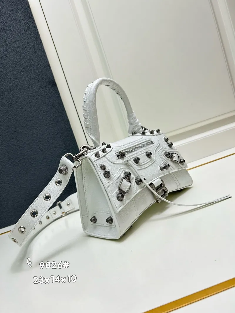 Balenciaga White Top Handle Bag 9026 - Image 3