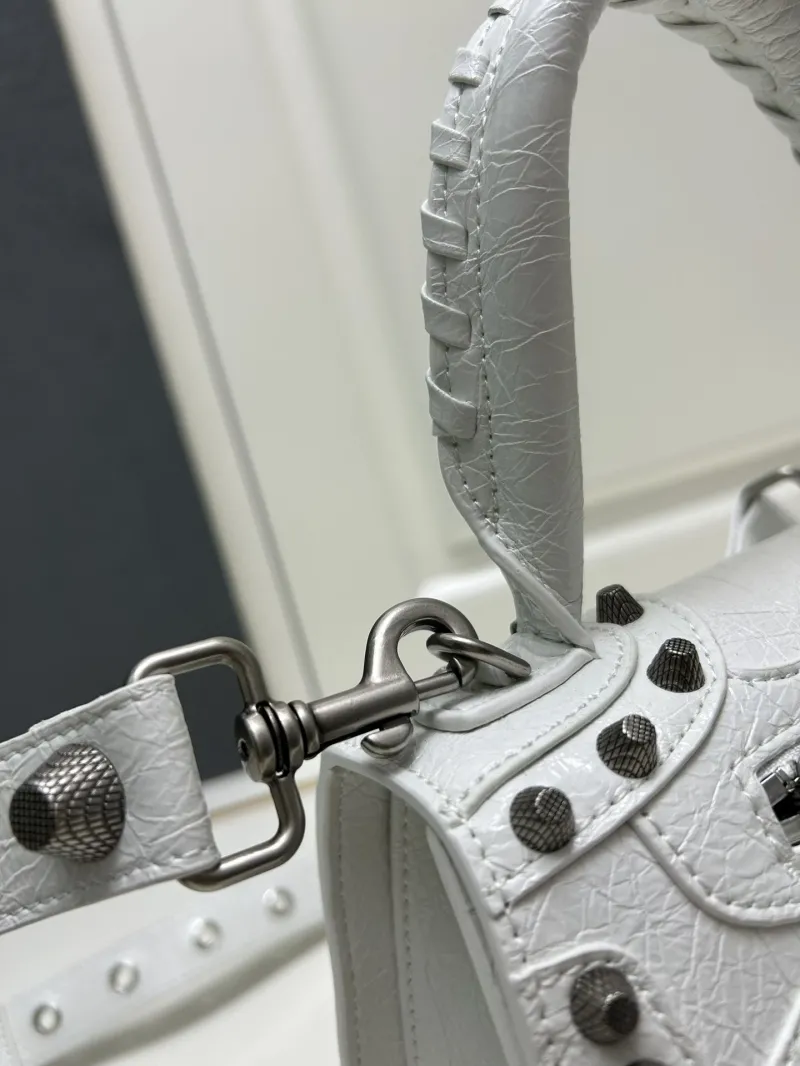 Balenciaga White Top Handle Bag 9026 - Image 7