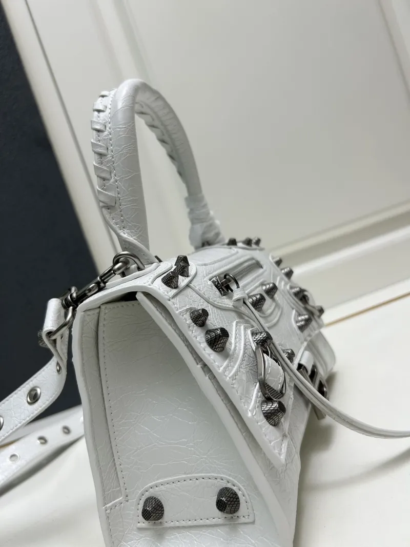 Balenciaga White Top Handle Bag 9026 - Image 8