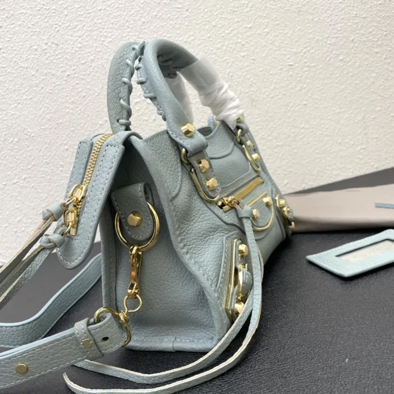 Balenciaga Small 24cm Light Blue Top Handle Bag - Image 4