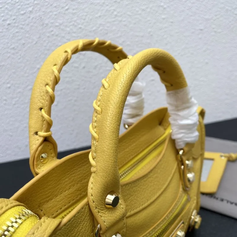 Balenciaga Small Yellow Top Handle Bag - Image 5