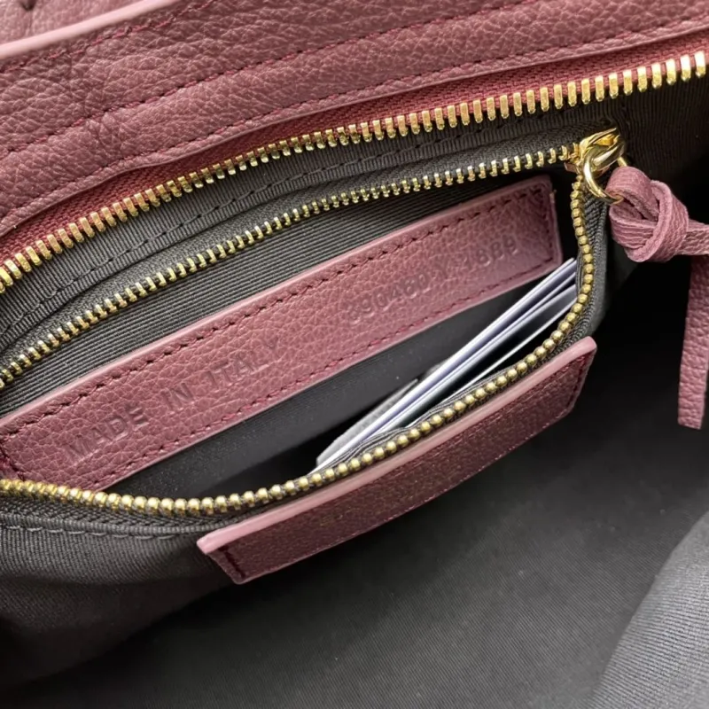 Balenciaga Burgundy Medium 28cm Top Handle Bag - Image 9