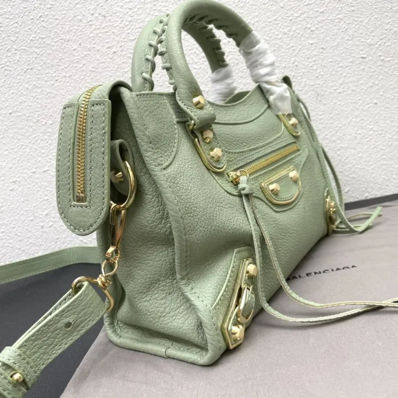Balenciaga Mint Green Medium 28cm Top Handle Bag - Image 4