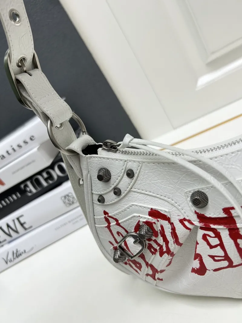 Balenciaga White Shoulder Bag 8081 - Image 5