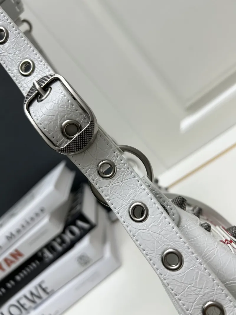 Balenciaga White Shoulder Bag 8081 - Image 6