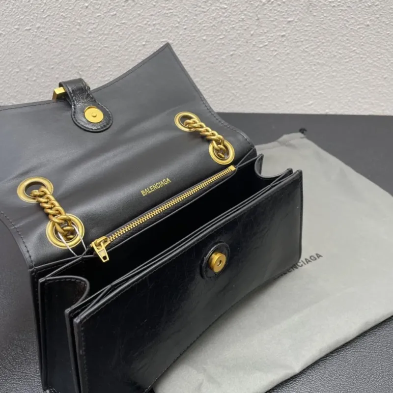 Balenciaga Black Small Chain Shoulder Bag - Image 8