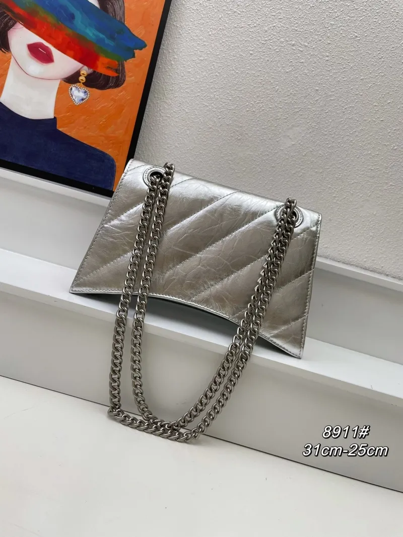 Alternative view of Balenciaga Silver Chain Shoulder Bag 8911