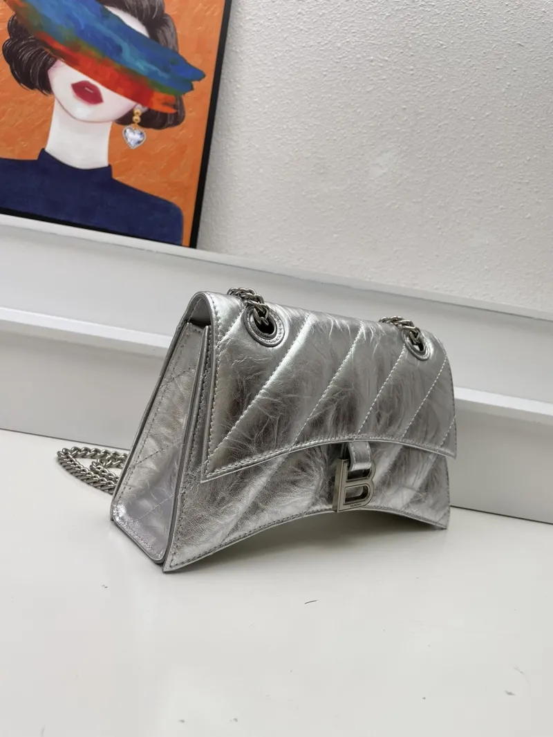Balenciaga Silver Chain Shoulder Bag 8911 - Image 3