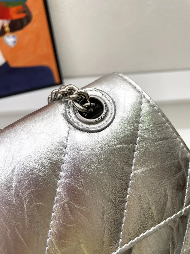 Balenciaga Silver Chain Shoulder Bag 8911 - Image 5