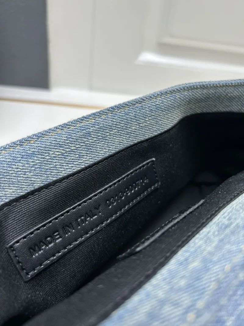 Balenciaga Denim Shoulder Bag 9020 Large - Image 10
