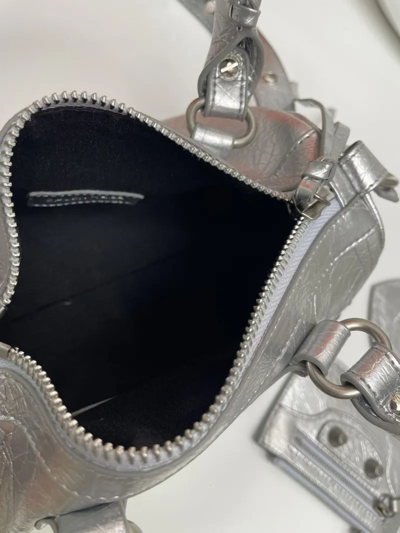 Balenciaga Silver Top Handle Bag 9013 - Image 8