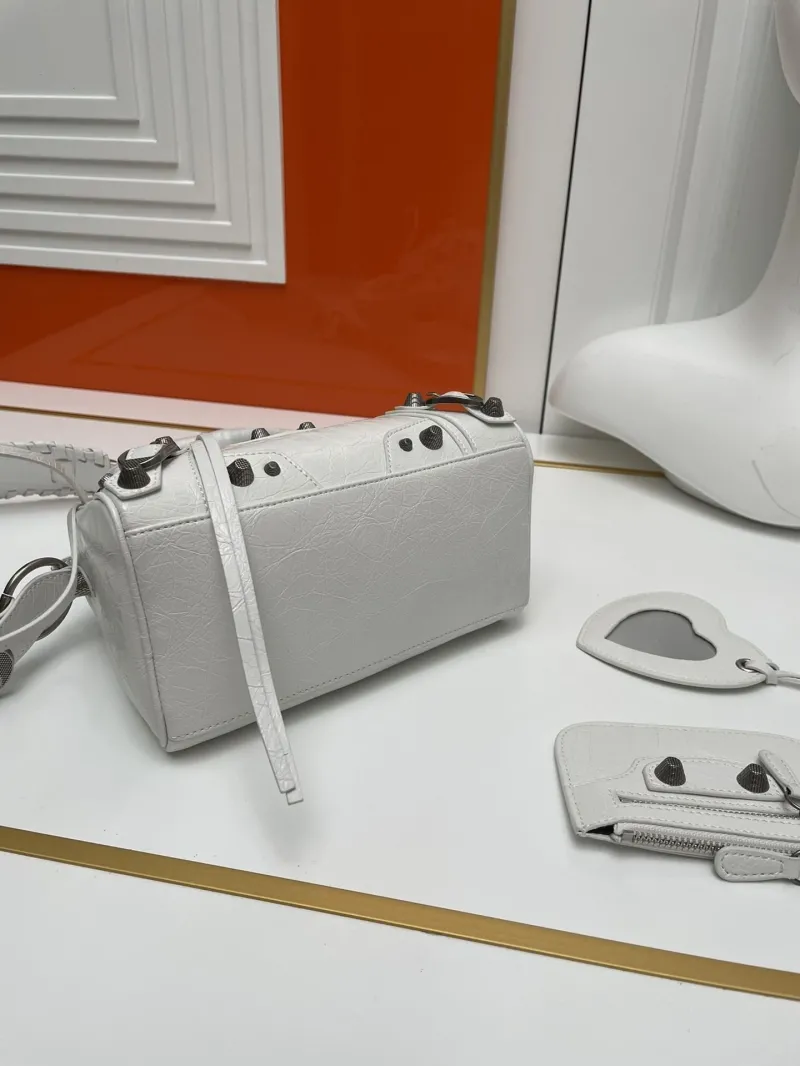 Balenciaga White Top Handle Bag 9013 - Image 4