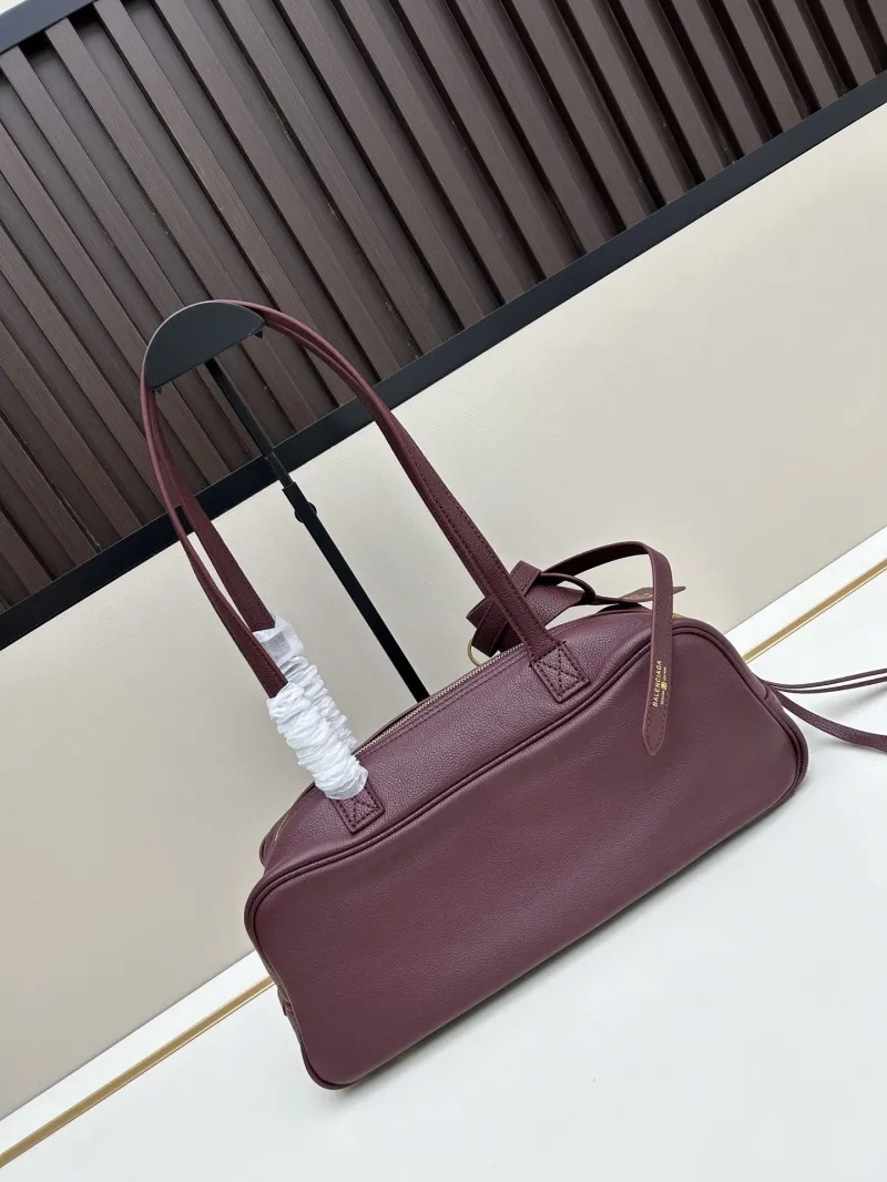 Alternative view of Balenciaga Burgundy Leather Top Handle Shoulder Bag 164