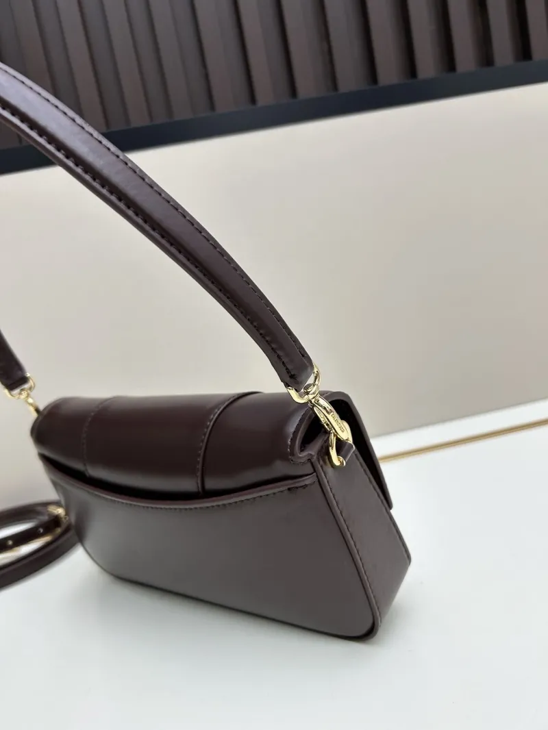 Balenciaga Dark Brown Leather Shoulder Bag 02606 - Image 3