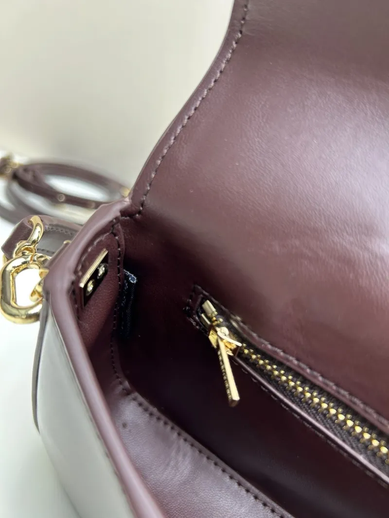 Balenciaga Dark Brown Leather Shoulder Bag 02606 - Image 8