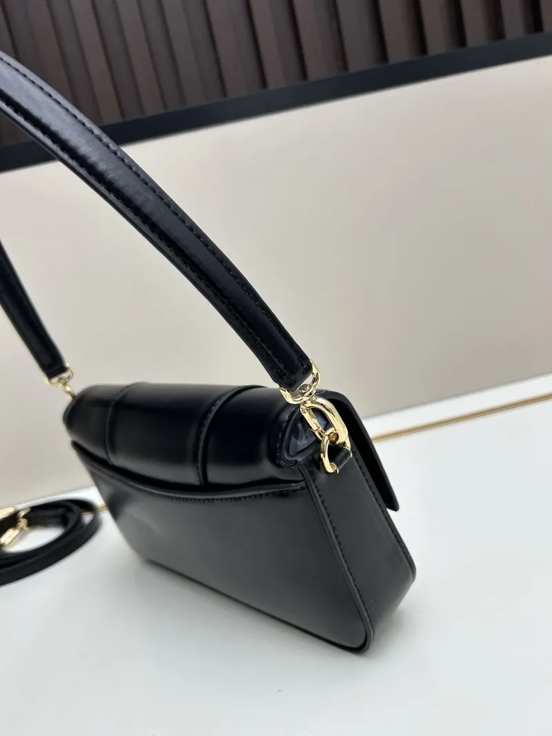 Balenciaga Black Leather Shoulder Crossbody Bag 02606 - Image 3