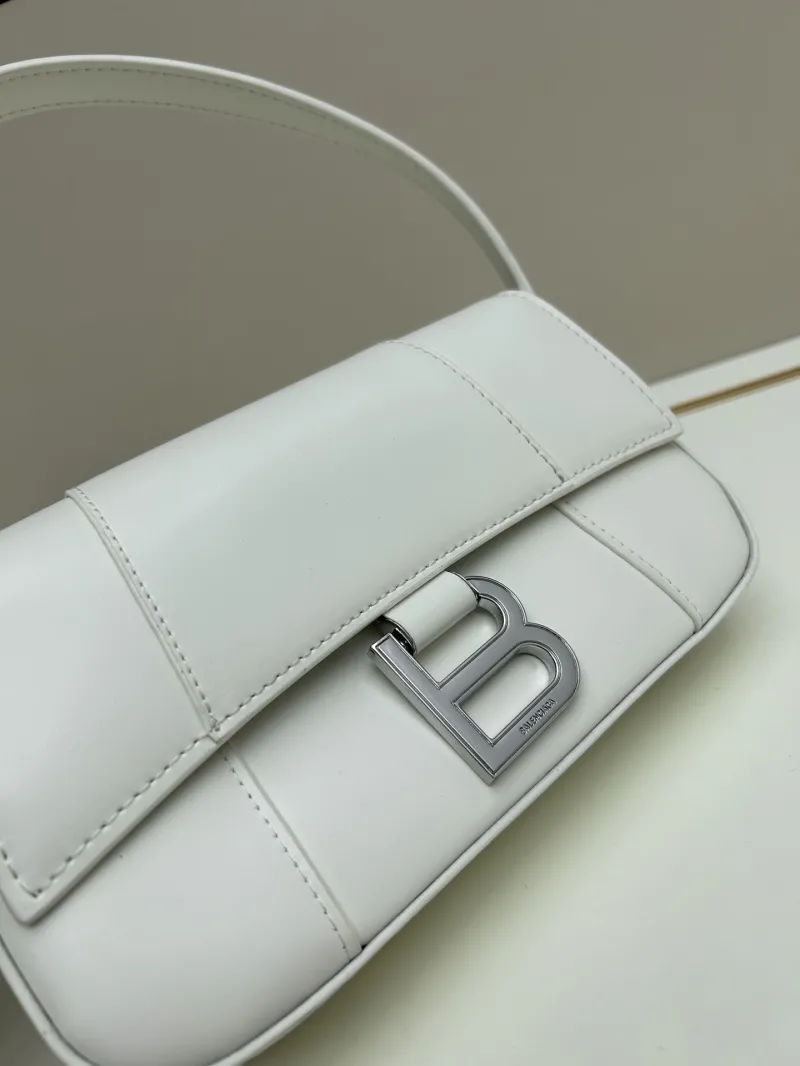 Balenciaga White Top Handle Shoulder Bag 02606 - Image 4