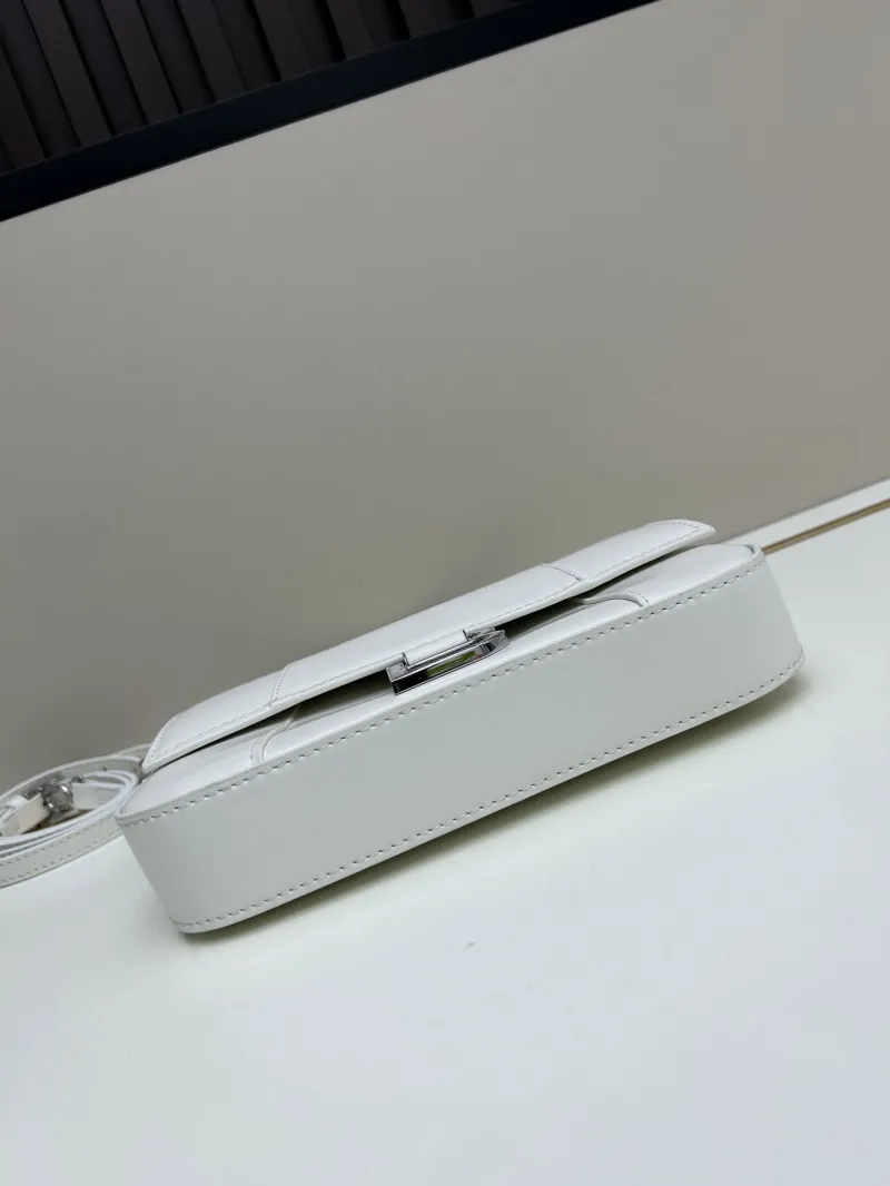 Balenciaga White Top Handle Shoulder Bag 02606 - Image 5