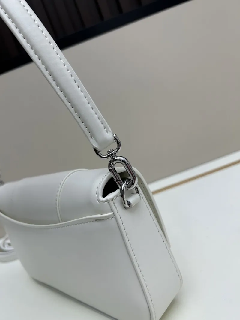 Balenciaga White Top Handle Shoulder Bag 02606 - Image 6