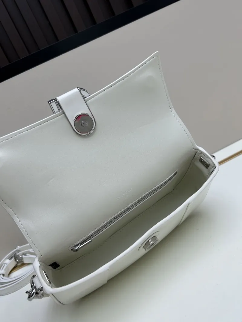 Balenciaga White Top Handle Shoulder Bag 02606 - Image 7