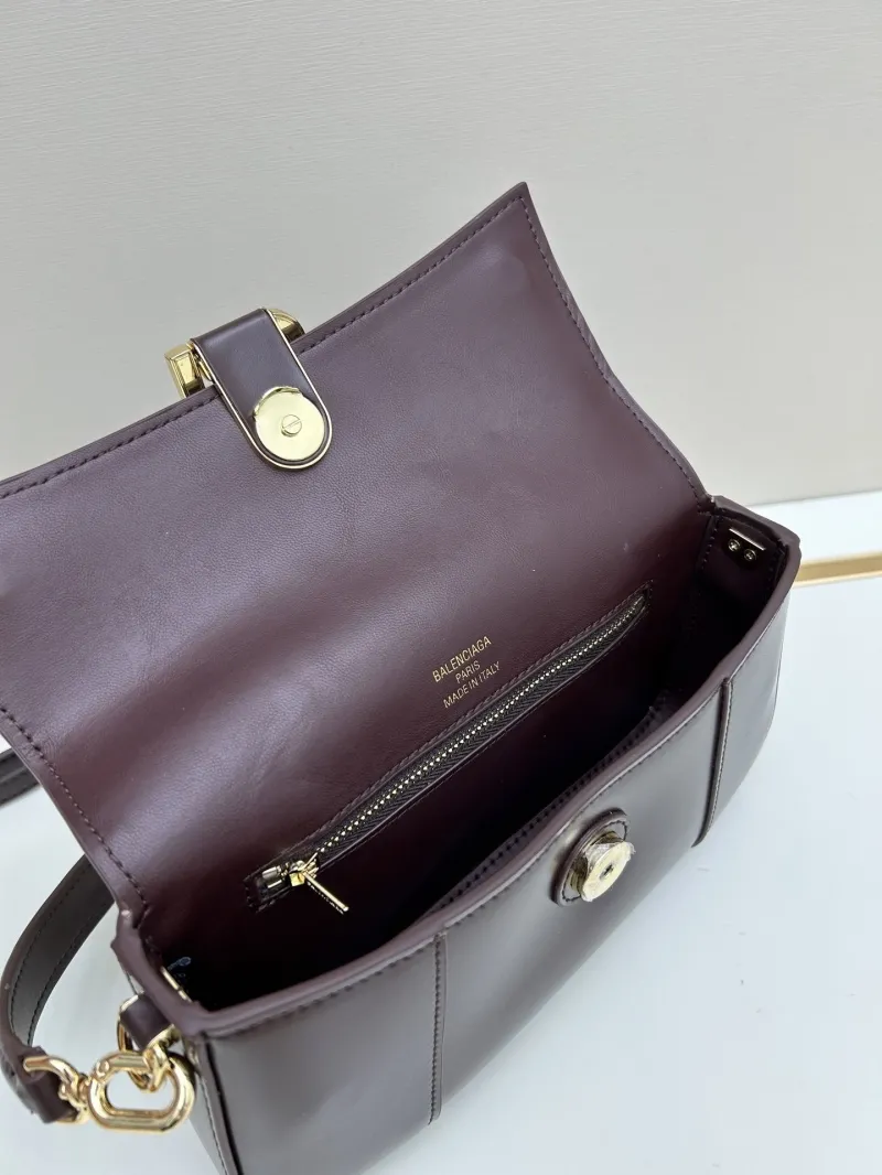 Balenciaga Brown Leather Shoulder Bag 02606 - Image 7