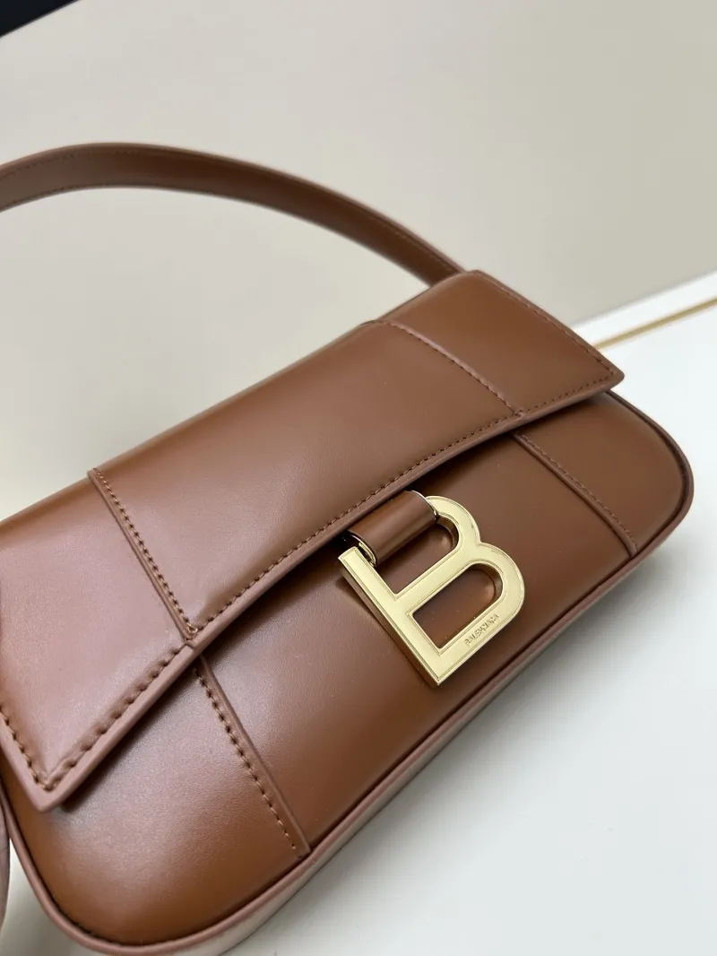 Balenciaga Brown Shoulder Crossbody Bag 02606 - Image 4