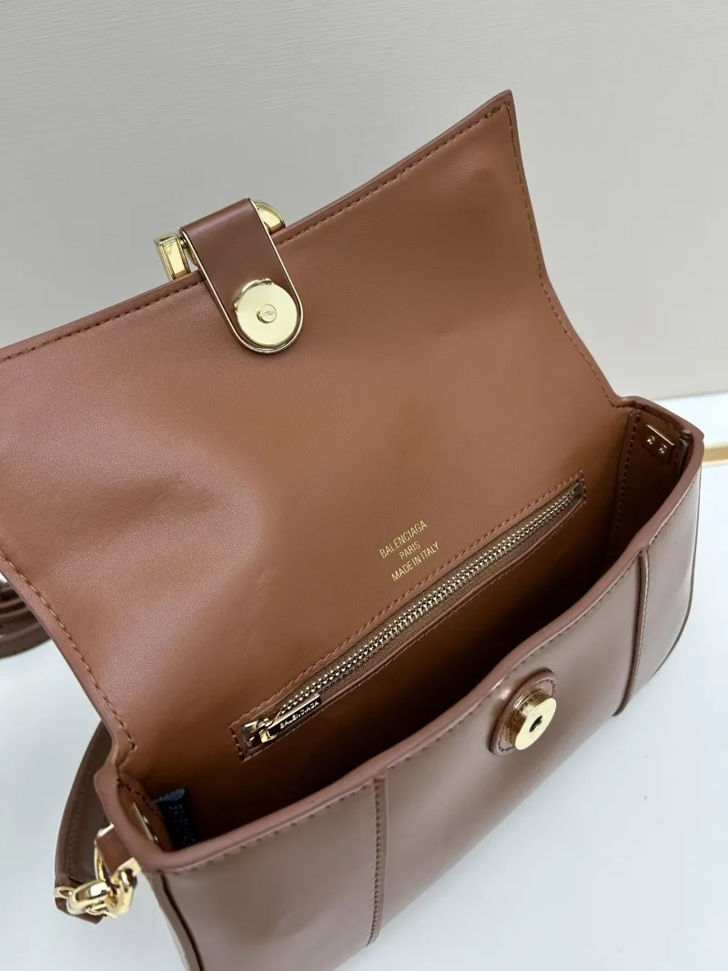 Balenciaga Brown Shoulder Crossbody Bag 02606 - Image 7