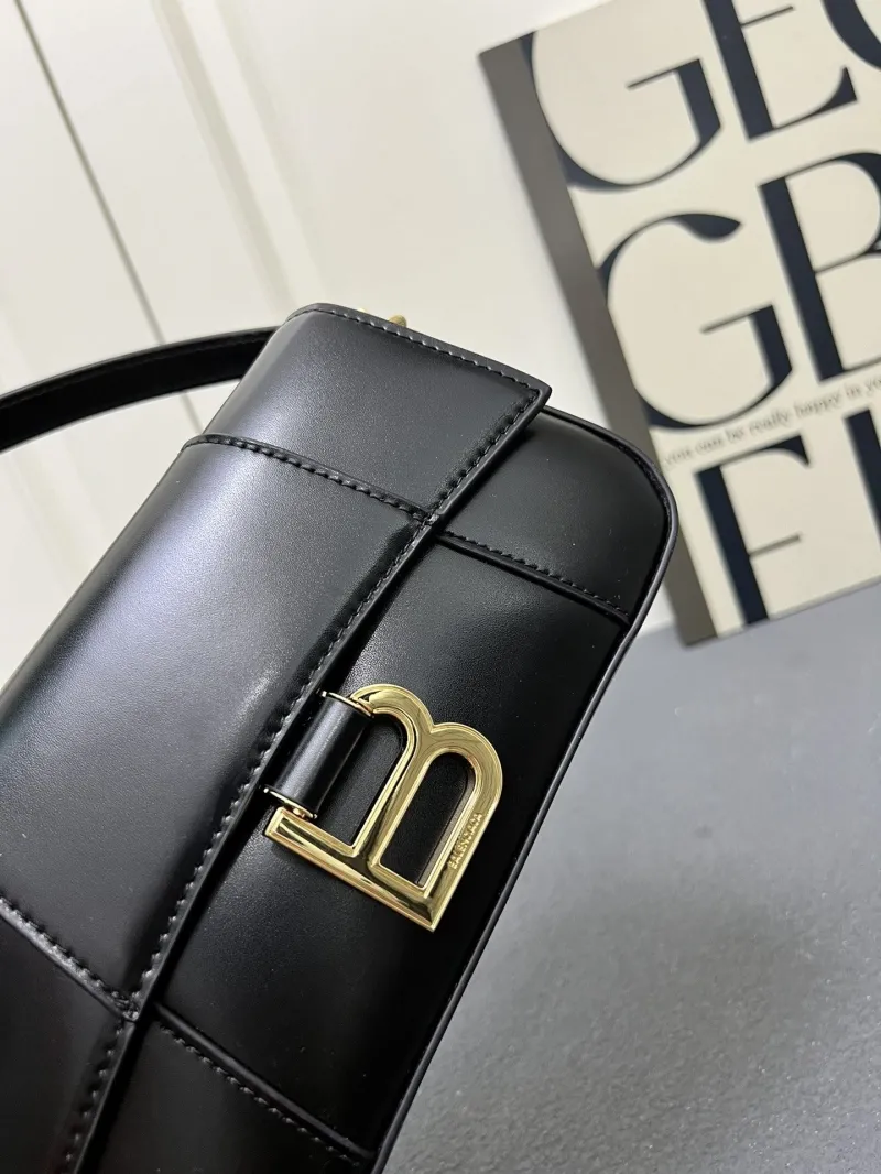 Balenciaga Black Top Handle Shoulder Bag H02606 - Image 4