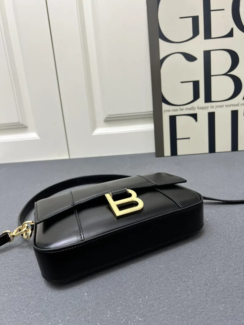 Balenciaga Black Top Handle Shoulder Bag H02606 - Image 7