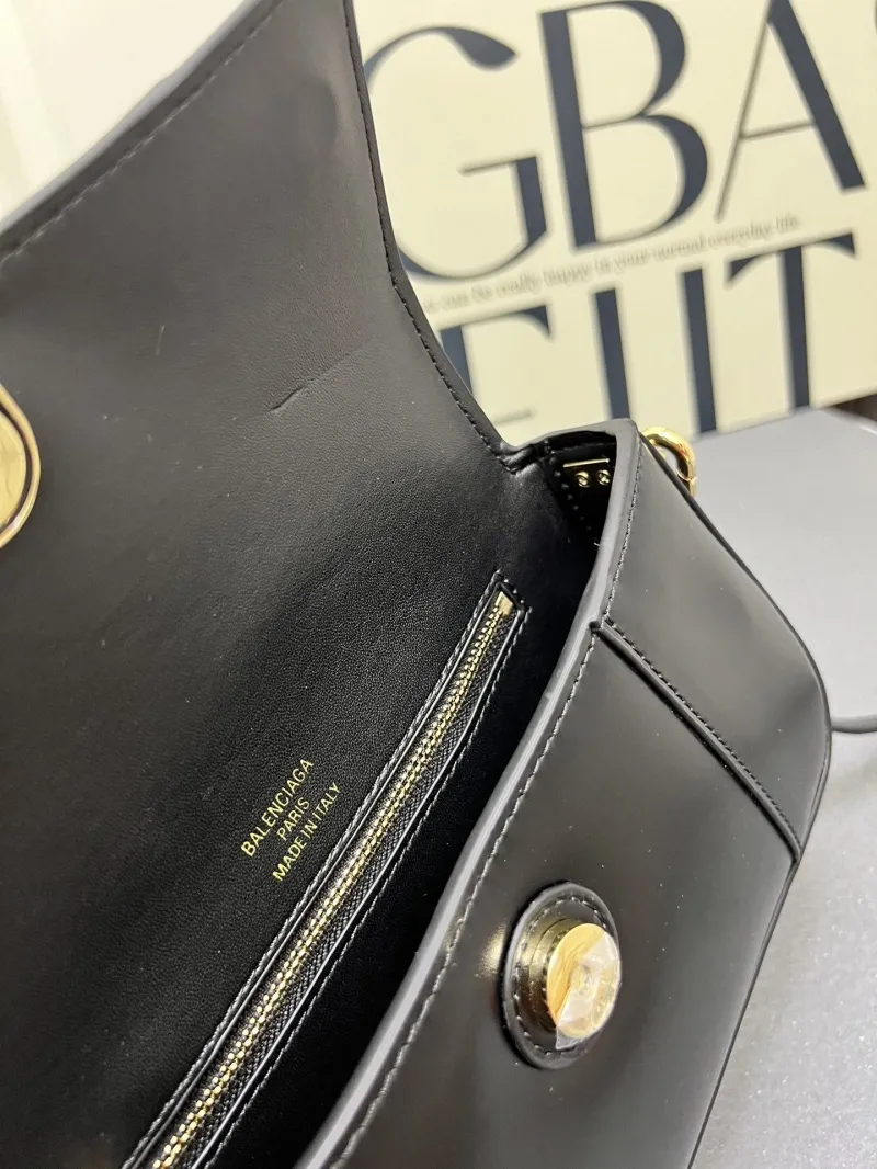 Balenciaga Black Top Handle Shoulder Bag H02606 - Image 9
