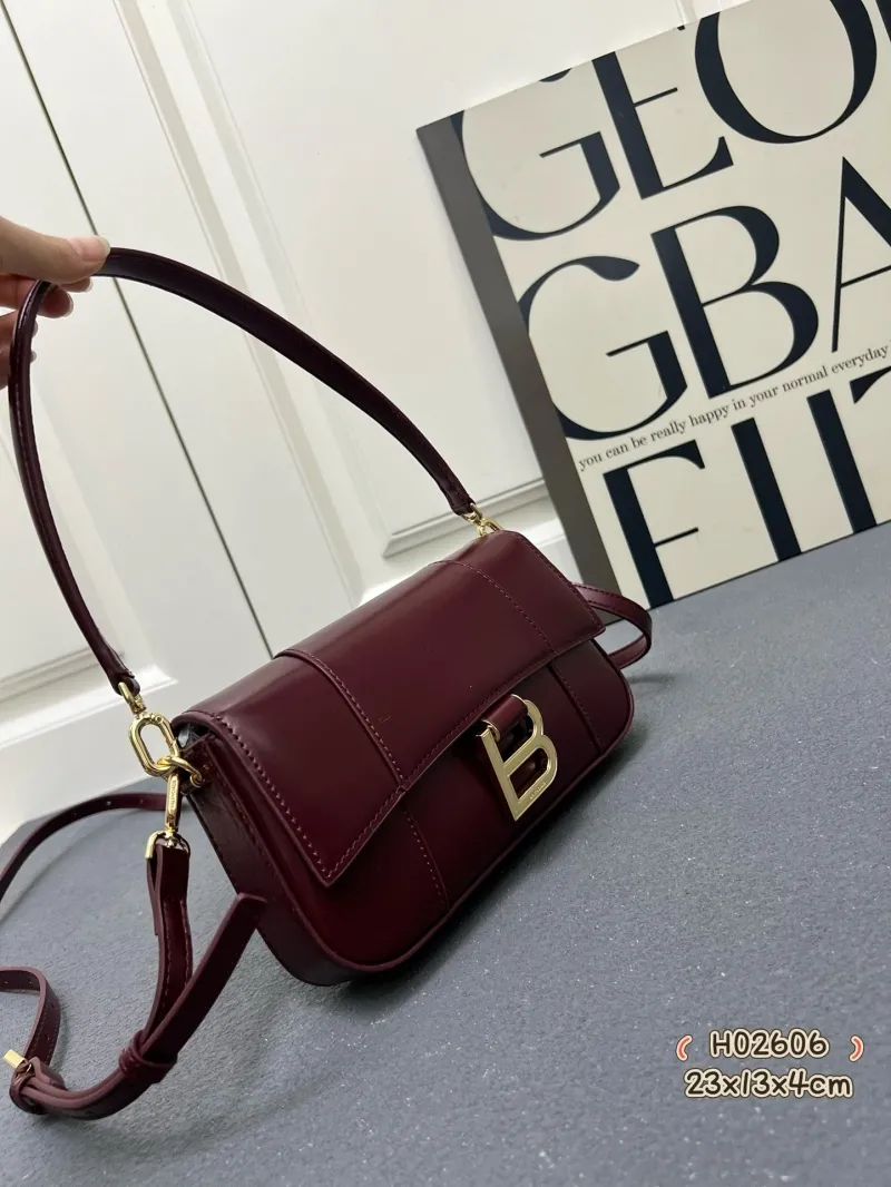 Alternative view of Balenciaga Maroon Top Handle Crossbody Bag H02606