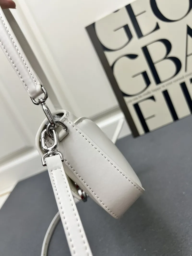 Balenciaga White Top Handle Shoulder Bag H02606 - Image 5
