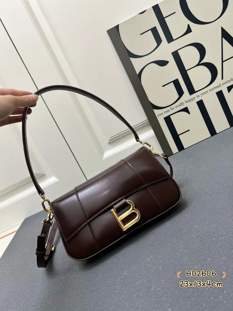 Balenciaga Brown Top Handle Shoulder Bag H02606