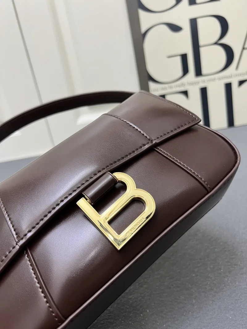 Balenciaga Brown Top Handle Shoulder Bag H02606 - Image 4