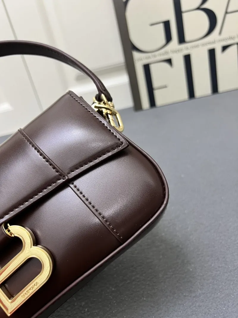 Balenciaga Brown Top Handle Shoulder Bag H02606 - Image 6