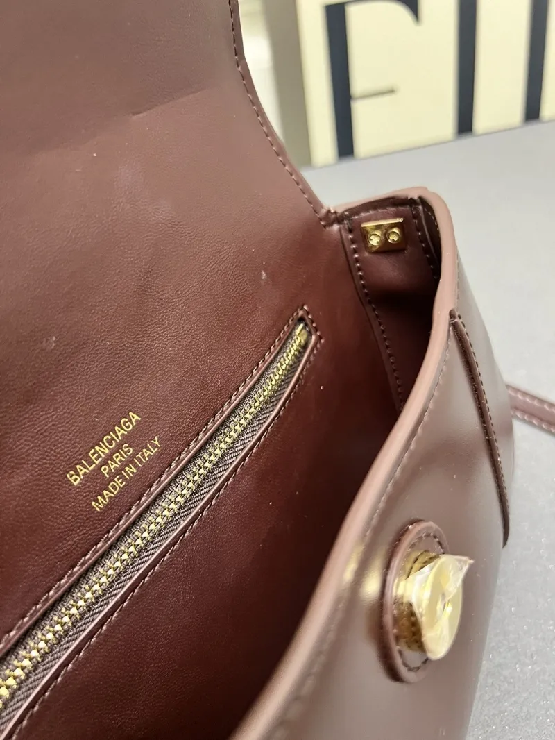 Balenciaga Brown Top Handle Shoulder Bag H02606 - Image 9