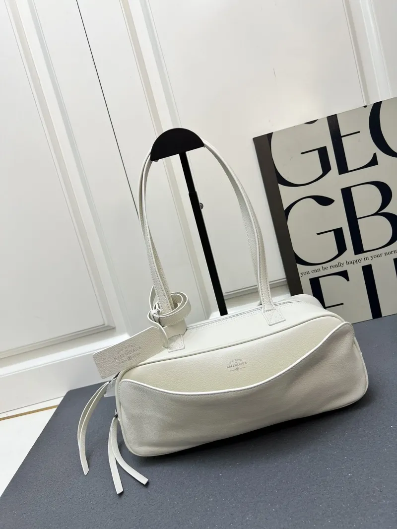 Balenciaga White Top Handle Bag 201