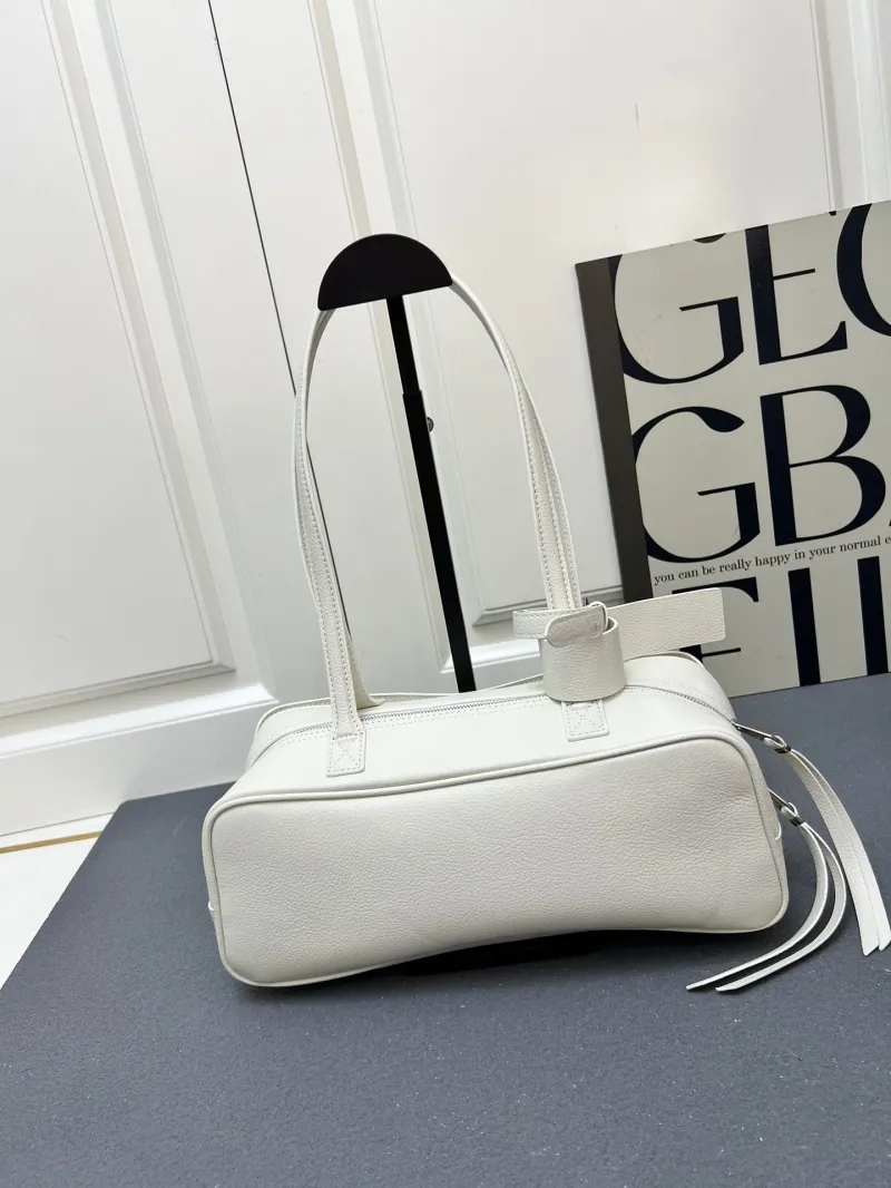 Balenciaga White Top Handle Bag 201 - Image 3