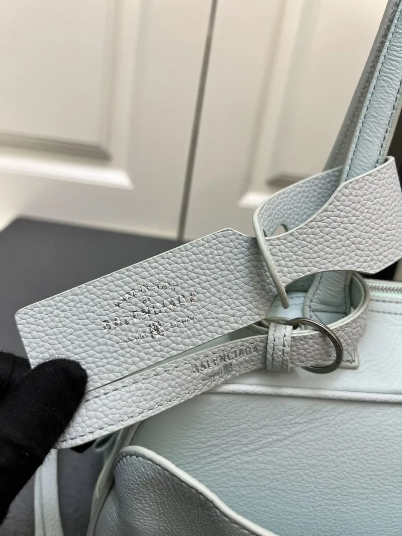 Balenciaga Pale Blue Leather Top Handle Bag - Image 5