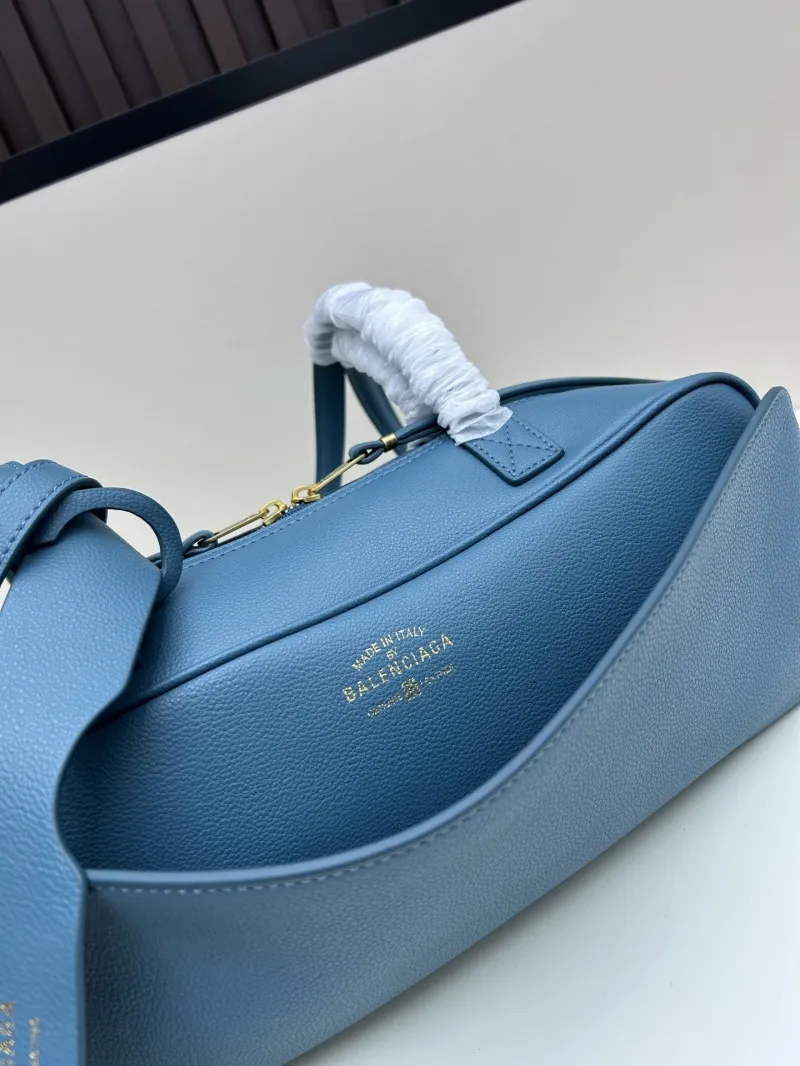 Balenciaga Blue Top Handle Leather Bag 206 - Image 4