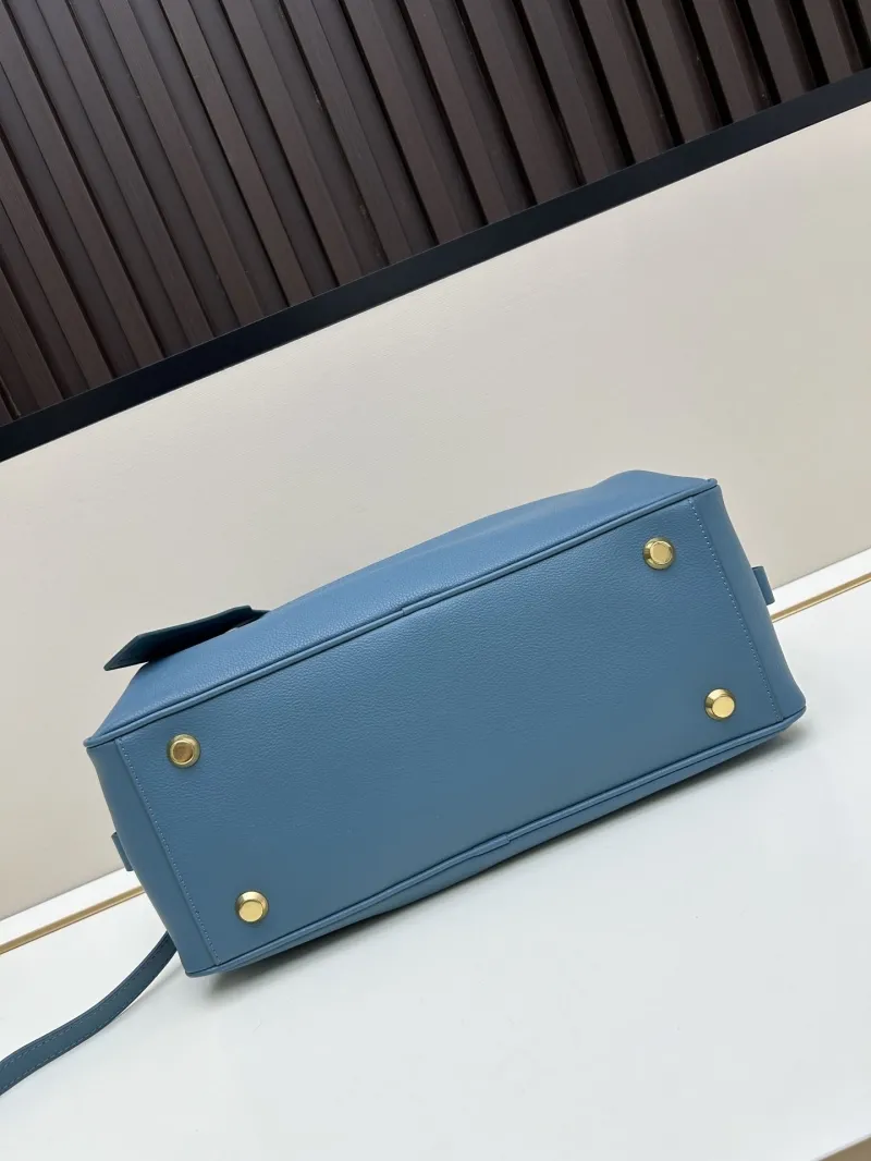 Balenciaga Blue Top Handle Leather Bag 206 - Image 5