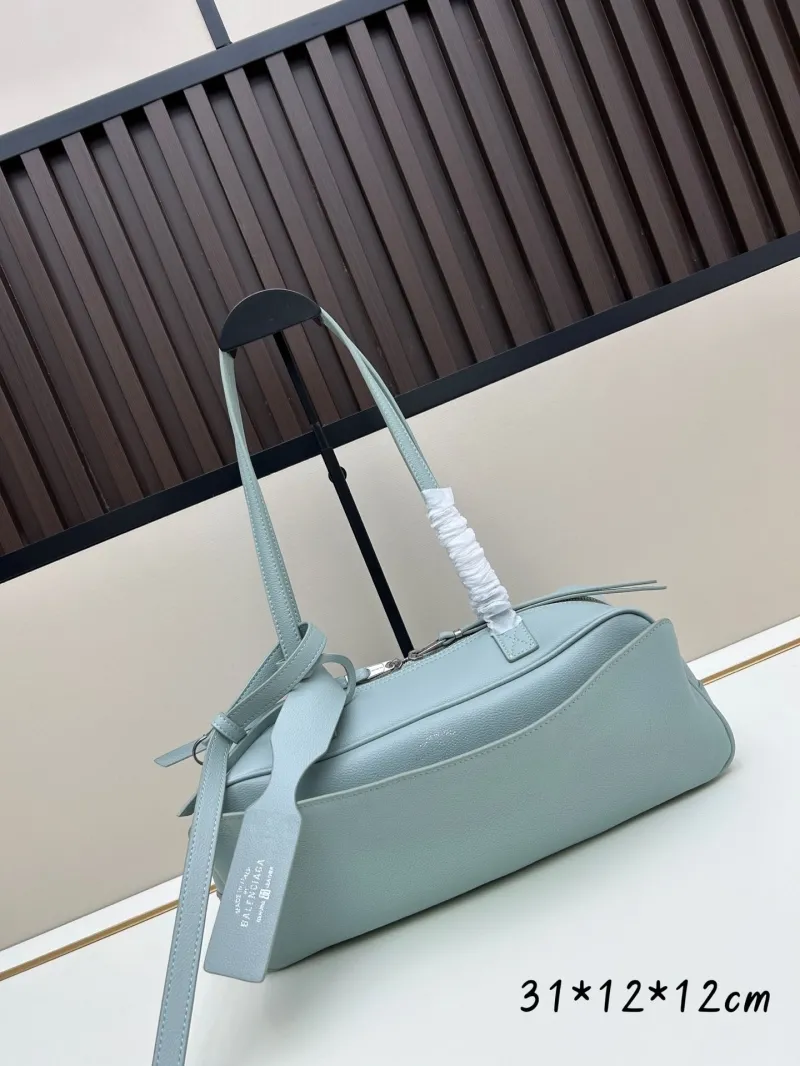 Balenciaga Light Blue Top Handle Shoulder Bag 208