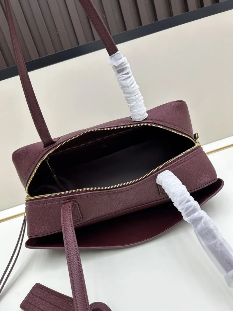 Balenciaga Burgundy Top Handle Shoulder Bag - Image 8
