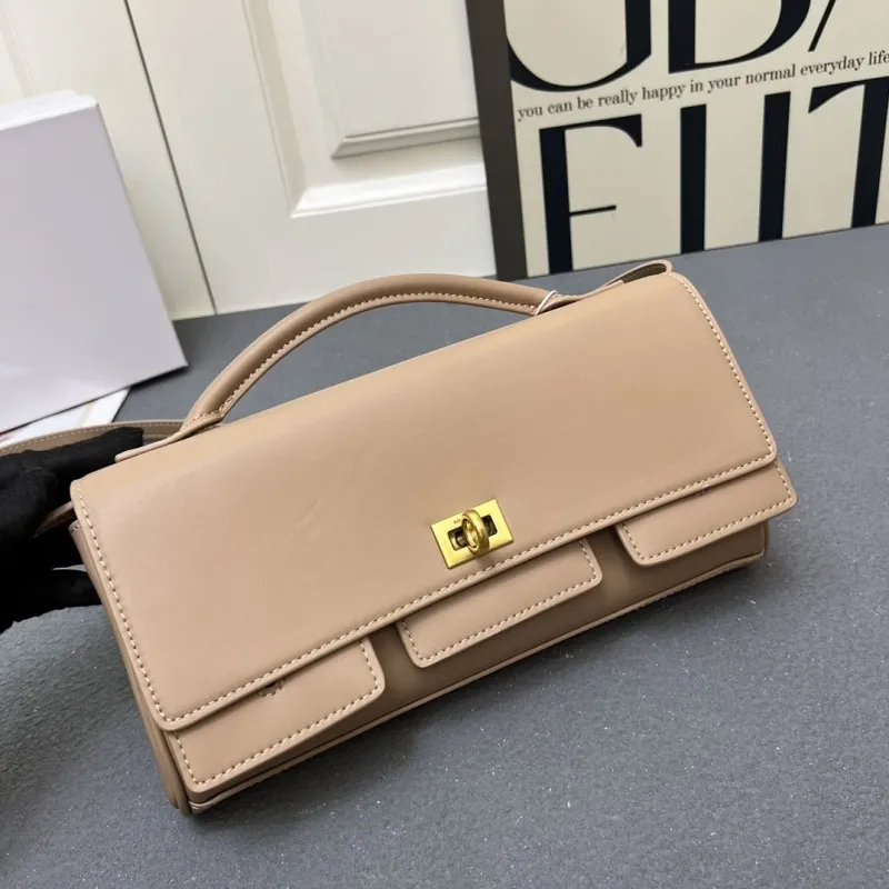 Balenciaga H08896 Beige Top Handle Crossbody Bag - Image 4
