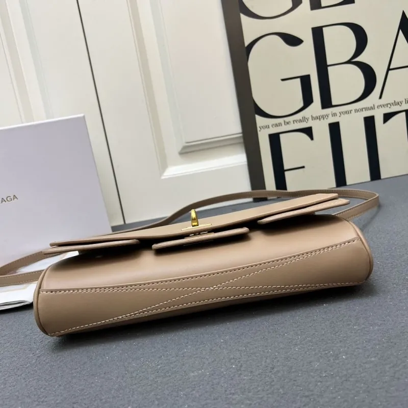 Balenciaga H08896 Beige Top Handle Crossbody Bag - Image 7