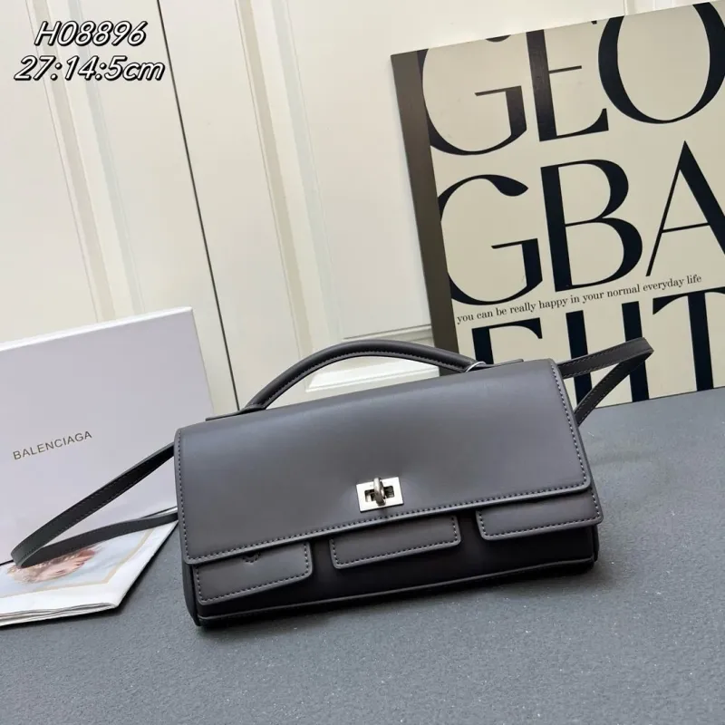 Balenciaga Gray Top Handle Crossbody Bag H08896