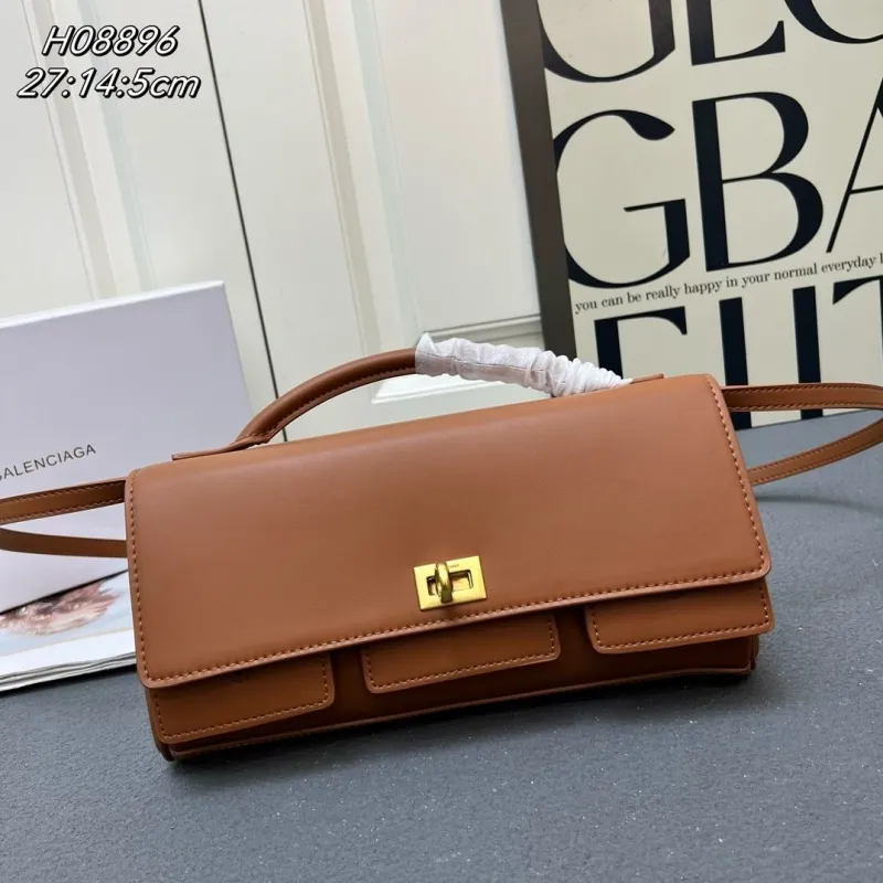 Balenciaga Brown Top Handle Shoulder Bag H08896